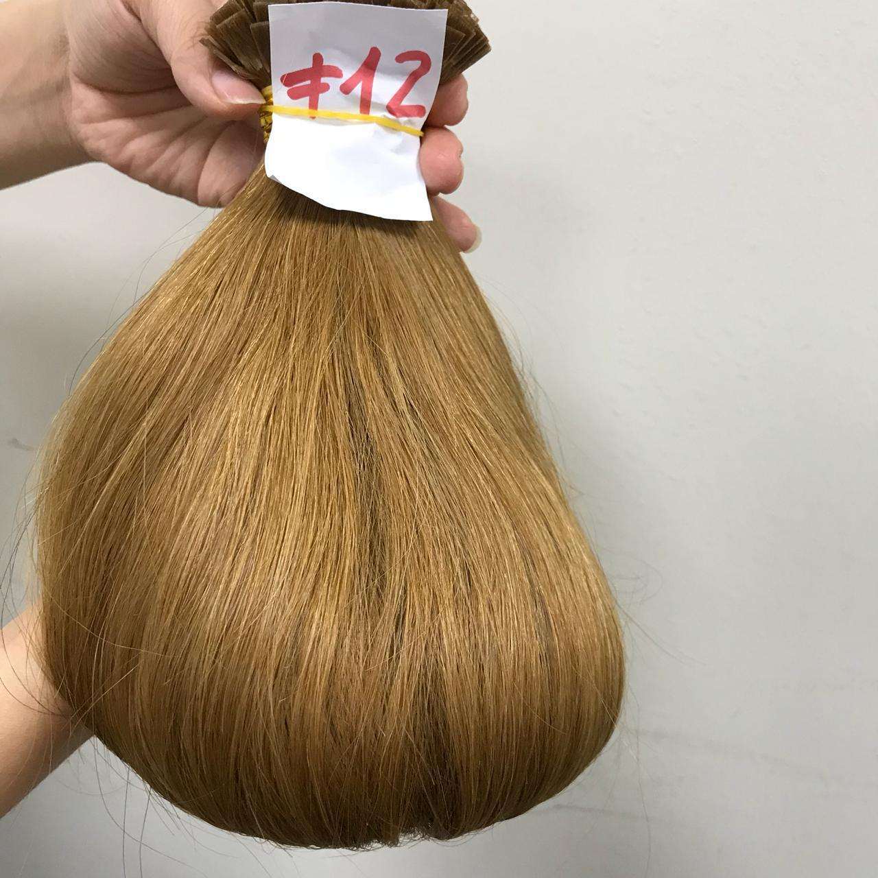 Extensiones de Queratina Premium - #12 Castaño Claro Dorado