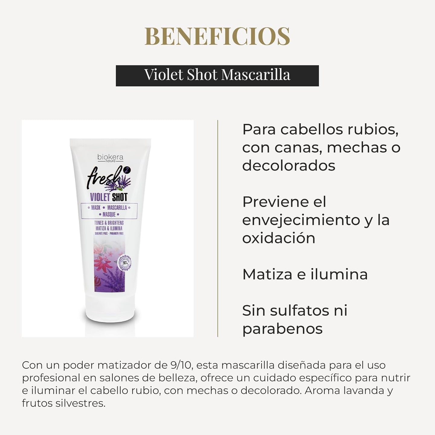 SALERM - Violet Shot Mask
