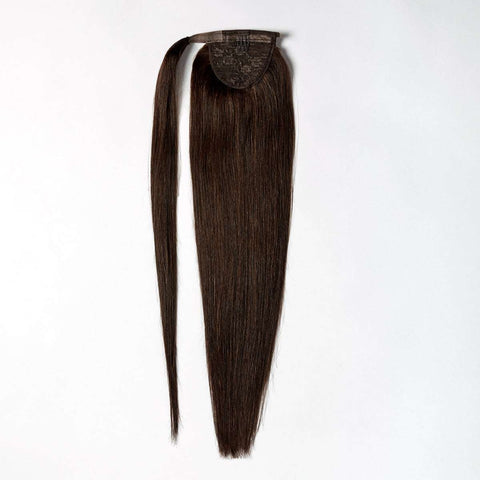 Coleta postiza color chocolate oscuro #1B