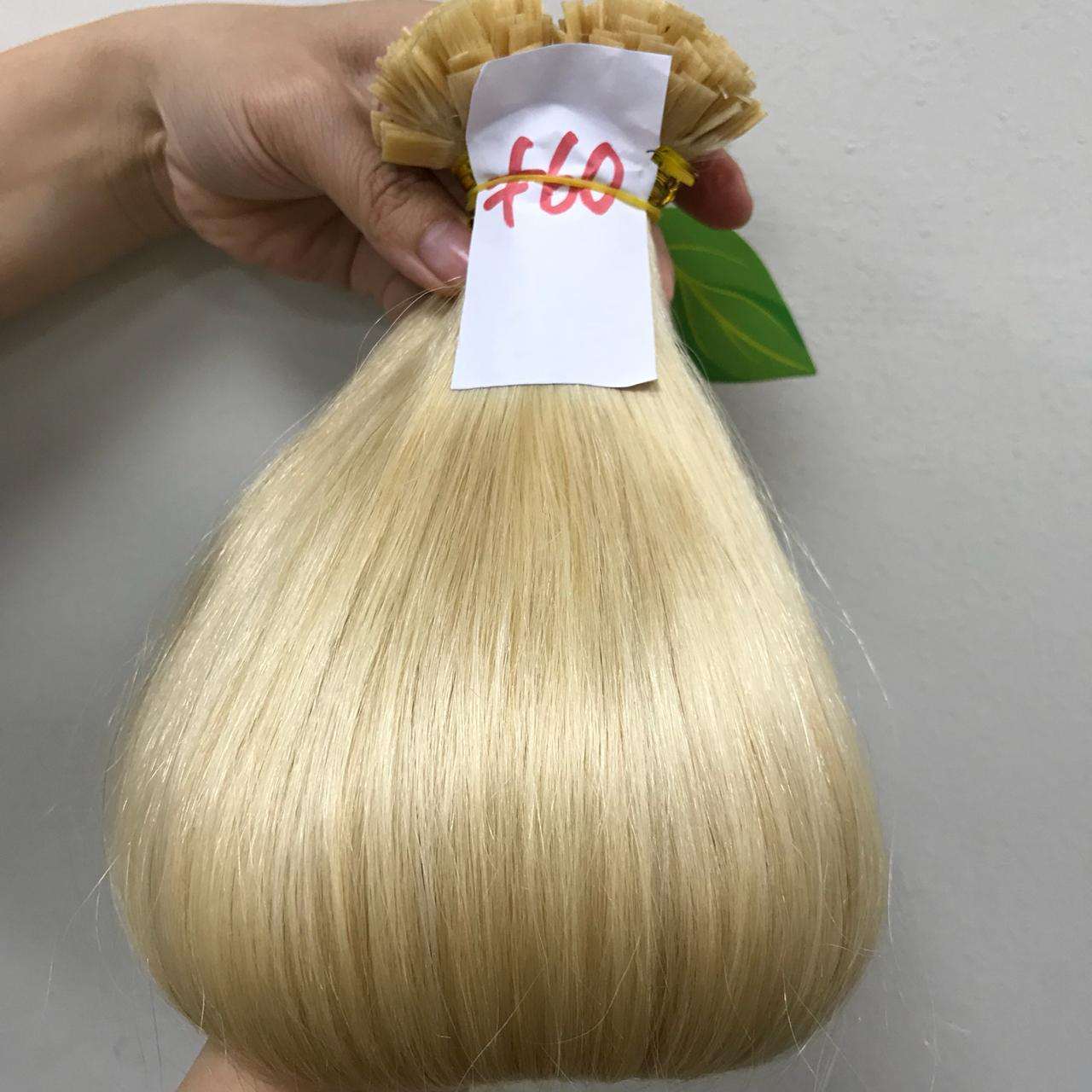 Extensiones de Queratina Premium - #60 Rubio Platino