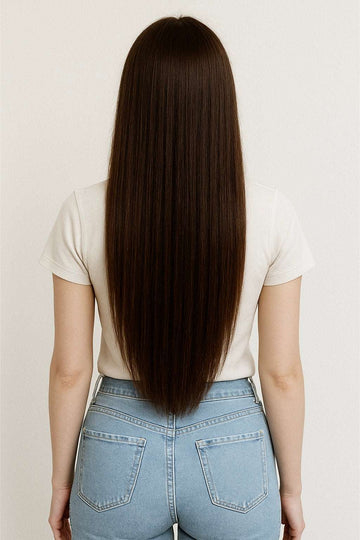 Extensiones Adhesivas Invisibles #1B  Castaño Oscuro