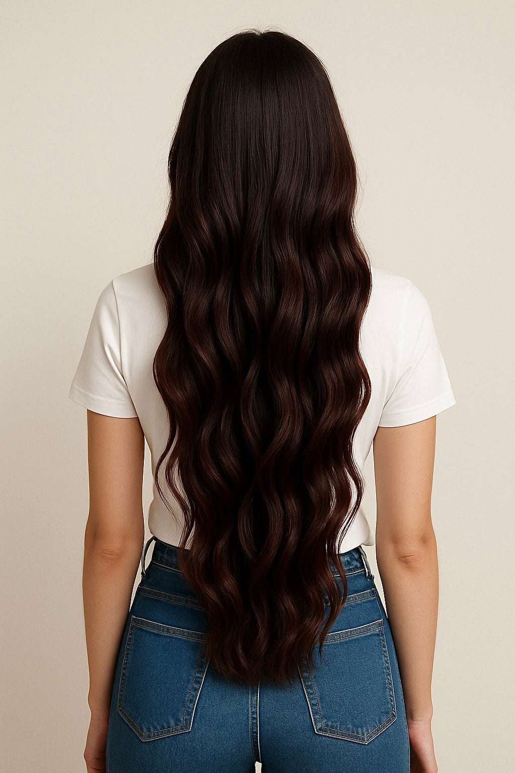 Extensiones Adhesivas #1B  Castaño Oscuro